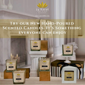 Hand Poured Scented Candles - 24 Karat Body & Bath Essentials